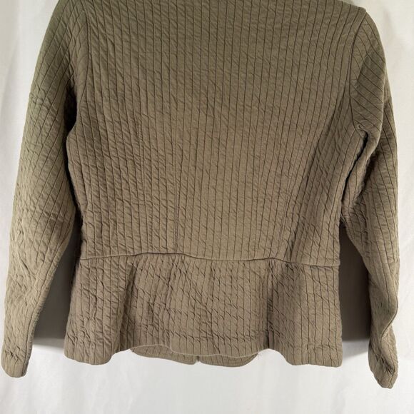 Coldwater Creek Blazer Women's 4 Petite Green Collared Button Up Long Sleeve - Picture 10 of 10